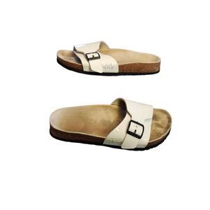 Birkenstock Birki's 250 White Cross Strap Slip On L8 M6 39 55